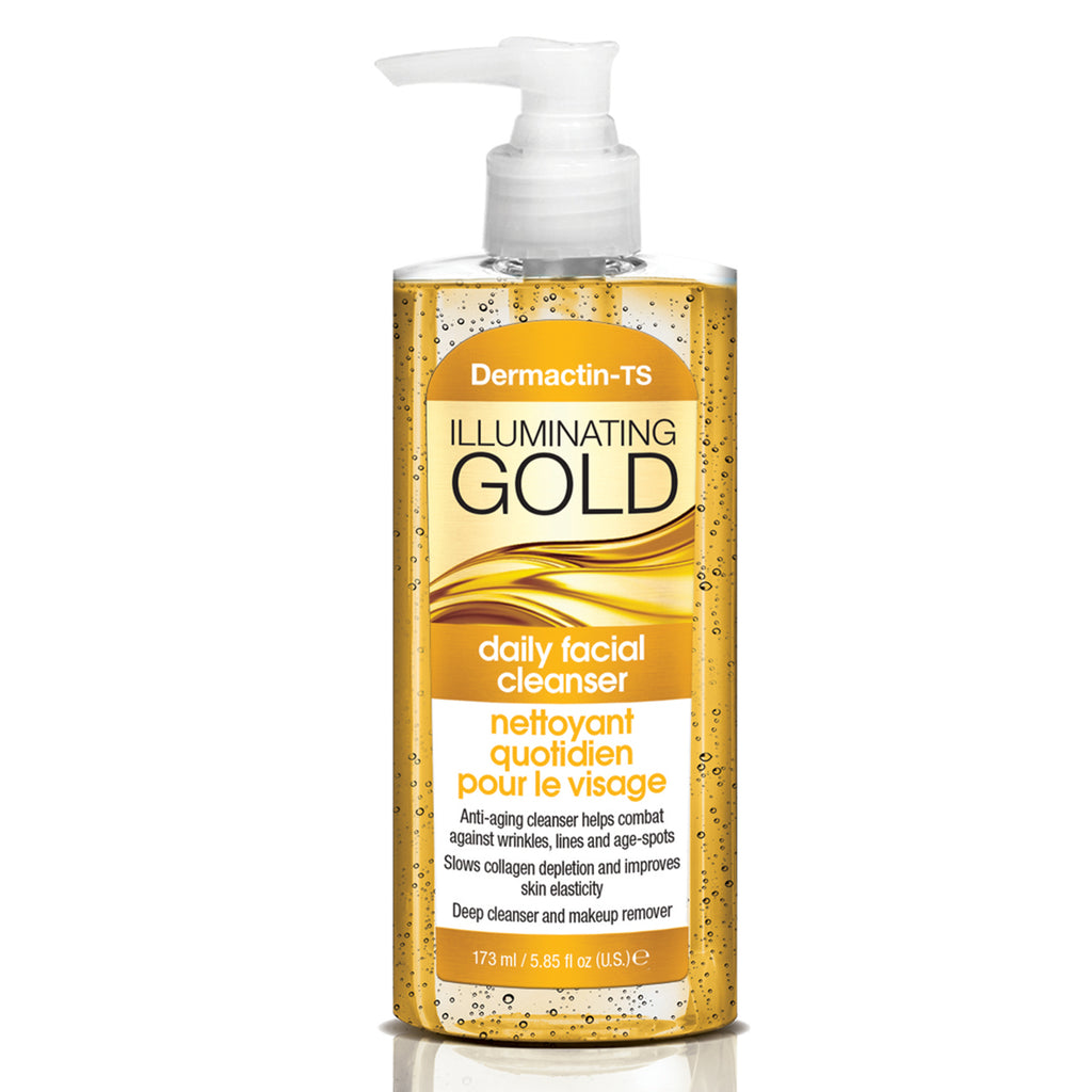 Dermactin-TS Illuminating Gold Daily Facial Cleanser 5.85 oz.