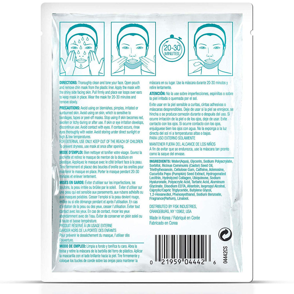 Crepe Be Gone Skin Firming Collagen Chin Mask (Pack of 2)