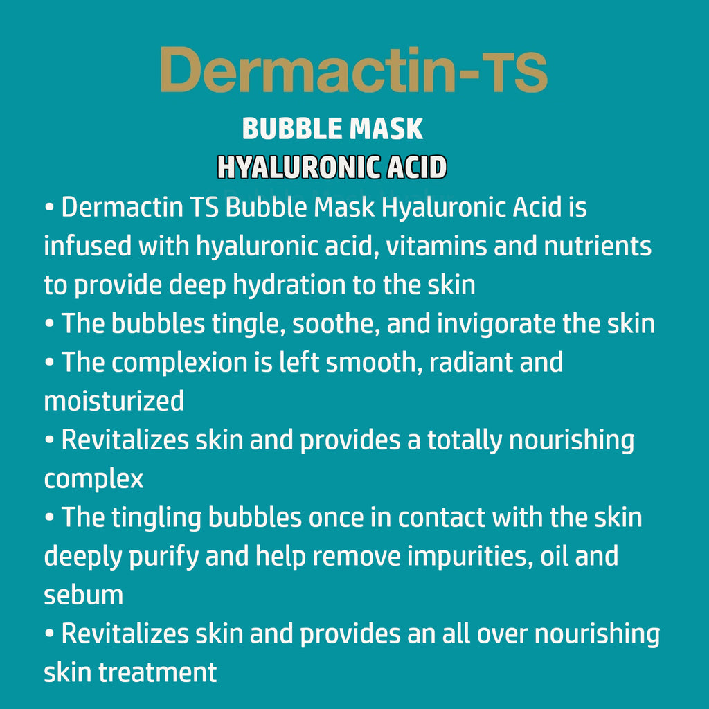 Dermactin-TS Rejuvenating Bubble Hyaluronic Acid Sheet Mask
