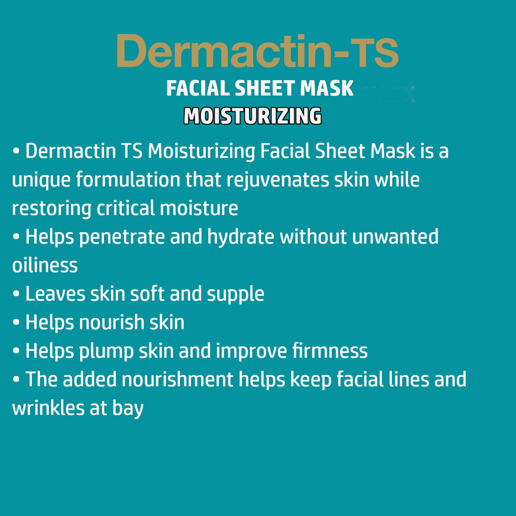 Dermactin-TS Facial Moisturizing Sheet Mask 4-Count