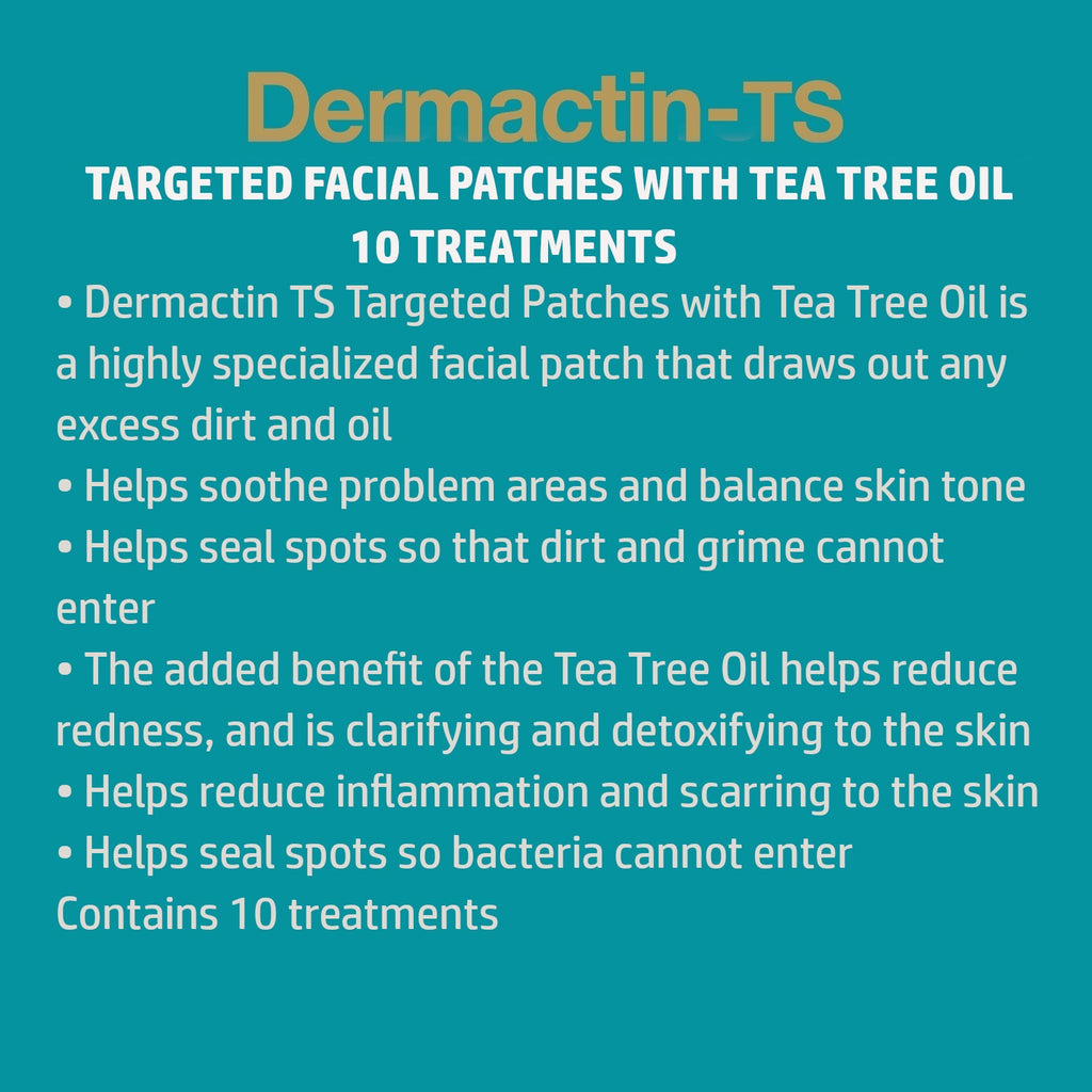 Dermactin-TS Clarifying/Absorbing/Detoxifying Targeted Facial Patches with Tea Tree Oil